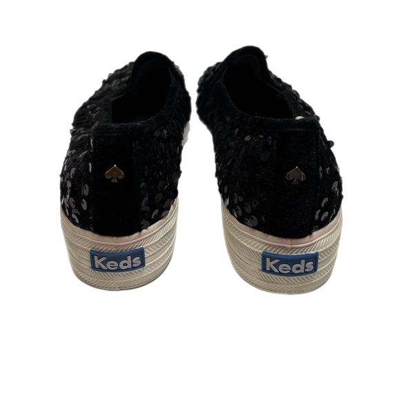 Kate Spade x keds black sequin slip on sneakers - Picture 6 of 6